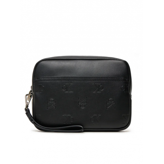 Pouch Calvin Klein negro estampado CK