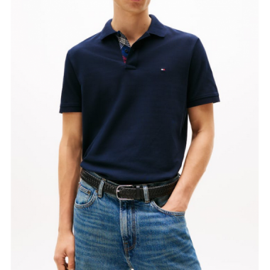 Polo Hilfiger Placket azul marino