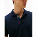 Polo Hilfiger Placket azul marino