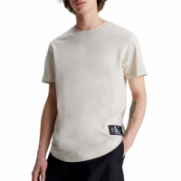 Camiseta Calvin Klein Badge beige