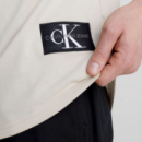 Camiseta Calvin Klein Badge beige
