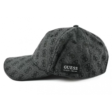 Gorra Guess gris oscura estampado 4G