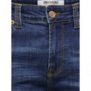 Vaqueros Hombre Vaqueros ONLY & SONS Onsweft Regular Medium Blue Denim