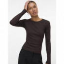 Camisetas Mujer Top VERO MODA Chloe Chocolate Torte