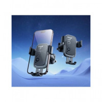 HOCO H80 Soporte de Coche hasta 7" Gravity Negro para Toma de Aire