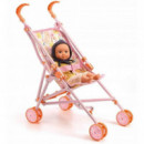 Silla paseo Flowers Pomea 54 cm. juguete