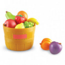 Cesta 10 frutas de juguete