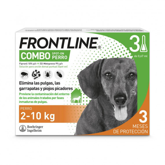 FRONTLINE COMBO PERRO 2-10 KG 3 PIPETAS