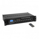 AMPLIFICADOR OMNITRONIC 100V 60W 6ZONAS USB BLUETO