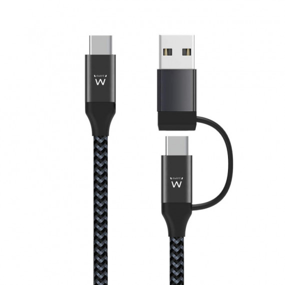 Cable EWENT Usb-c 2 en 1