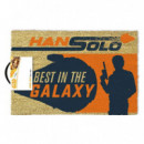 Felpudo Star Wars Han Solo Best In The Galaxy