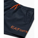 Bañador de largo medio con logotipo de EA7
