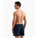 Bañador de largo medio con logotipo de EA7