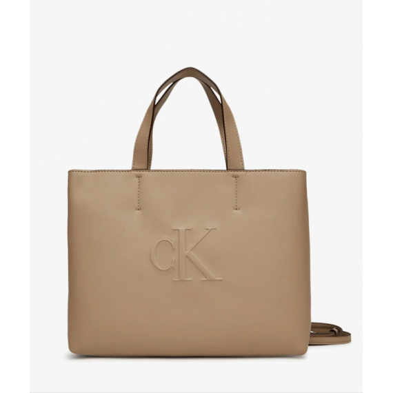 Bolso Calvin Klein Sculpted beige