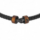 PULSERA PIEL TRENZADA