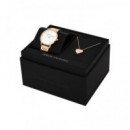 SET RELOJ+COLLAR ROSEGOLD