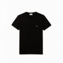 Lacoste Camisetas Hombre Camiseta de algodón con cuello redondo para hombre