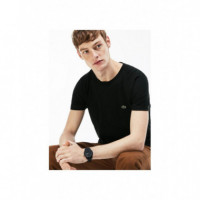 Lacoste Camisetas Hombre Camiseta de algodón con cuello redondo para hombre