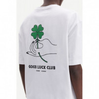 Samsøe Camisetas Hombre Camiseta Good Luck 11725