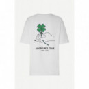 Samsøe Camisetas Hombre Camiseta Good Luck 11725