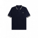Polos Polo Fred Perry de punto con frente texturizado