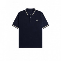 Polos Polo Fred Perry de punto con frente texturizado
