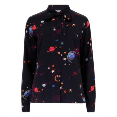 Sugarhill Brighton Camisas y tops Camisa Sugarhill Catrina Black Colourful Universe