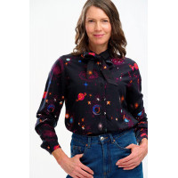 Sugarhill Brighton Camisas y tops Camisa Sugarhill Catrina Black Colourful Universe