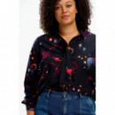 Sugarhill Brighton Camisas y tops Camisa Sugarhill Catrina Black Colourful Universe