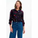 Sugarhill Brighton Camisas y tops Camisa Sugarhill Catrina Black Colourful Universe