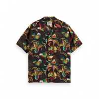 Camisas Camisa Scotch & Soda All Over Print de Manga Corta