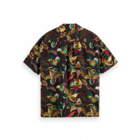 Camisas Camisa Scotch & Soda All Over Print de Manga Corta