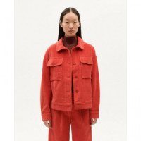 Chaquetas Mujer Chaqueta THINKING MU Pana Frans Rojo