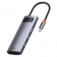 BASEUS Hub 5 En 1 Usb Tipo C/M a 3xUsb 3.0/HDMI/Usb-c PD CAHUB-CX0G