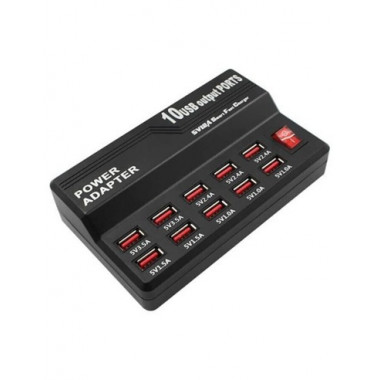 ANDOWL Regleta Cargador para 10 USB 60W 2.4A/1A Q-CD10P