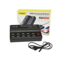 ANDOWL Regleta Cargador para 10 USB 60W 2.4A/1A Q-CD10P