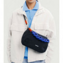 Bolsos Bolso TOPOLOGIE Bottle Sacoche Large Black Tech Sateen