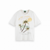 Scotch & Soda Camisetas Hombre Camiseta de corte relajado en algodón orgánico con motivo gráfico