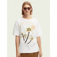 Scotch & Soda Camisetas Hombre Camiseta de corte relajado en algodón orgánico con motivo gráfico