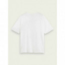 Scotch & Soda Camisetas Hombre Camiseta de corte relajado en algodón orgánico con motivo gráfico