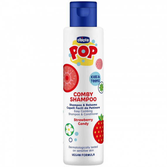 CHICCO POP CHAMPU Y ACONDIC FRESA 250 ML