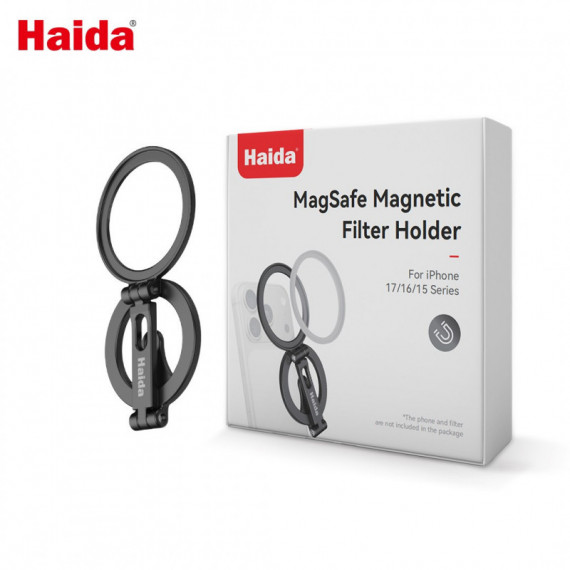 Haida magsafe magnetic filter kit  for iphone  (CPL, MIST BLACK 1/4, FILTER HOLDER, FILTER CASE)