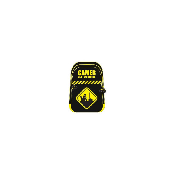 Mochila Viaje Negra-amarilla Pyr Licencia Gaming Gamer At Work