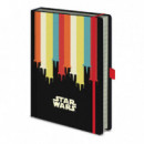 Cuaderno A5 Star Wars X-wings Banda de Colores