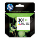 Tinta Deskjet HP Nº301 Xl Color 1000 1050 2000 2050 (360 Pag.) (CH564EE)