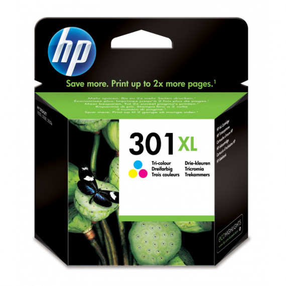 Tinta Deskjet HP Nº301 Xl Color 1000 1050 2000 2050 (360 Pag.) (CH564EE)