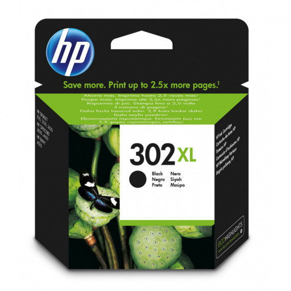 Tinta Deskjet HP Nº302 Xl Negro Officejet 3800 Series ( 480 Pag.) (F6U68AE)