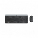 Teclado + Raton LOGITECH MK470 Slim Wireless Negro