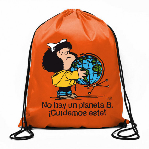 Bolsa de cuerdas Mafalda �No hay un planeta B!