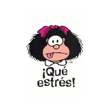 MAFALDA QUE ESTRES CUADERNO GRANDE